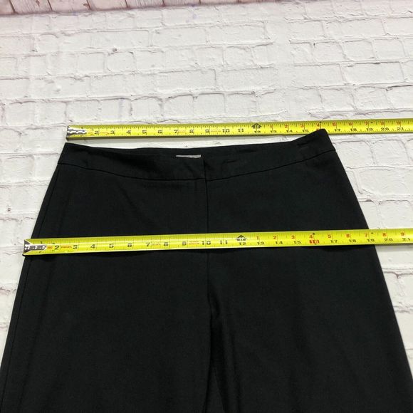 J Jill Women Flat Front Dress Pants Size 10 Stretch Black B191 -24 - Picture 2 of 15